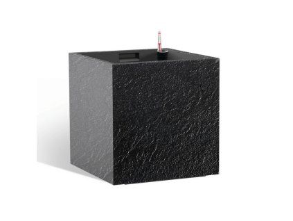 Květináč CUBICO STONE 27x27x27 samozavlažovací antracit