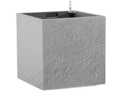 Květináč CUBICO STONE 33x33x33 samozavlažovací kamenná šedá
