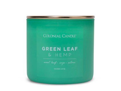 Vonná svíčka Green Leaf Hemp - 411g