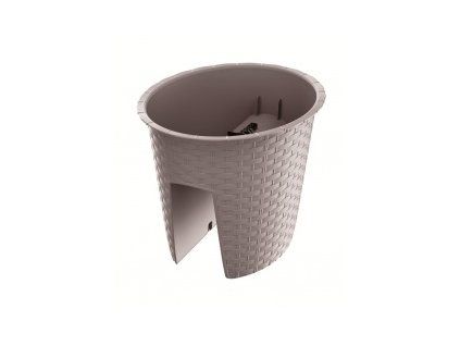 kvetinac balkonovy ratolla railing oval mocca 29 8cm
