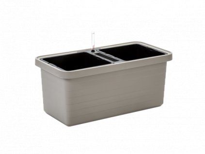 Samozavlažovací truhlík BERBERIS DUO 78x39x35 taupe