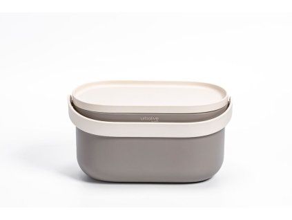 Nádoba na bioodpad Plastia – taupe + slonová kost