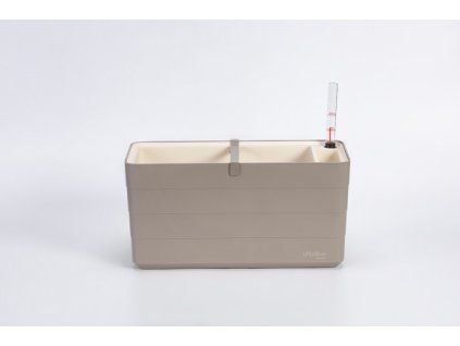 Samozavlažovací truhlík BERBERIS 40 cm taupe + slonová kost