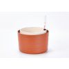 Samozavlažovací květináč Berberis 26 cm – terakota/slonová kost