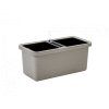 Samozavlažovací truhlík BERBERIS DUO 78x39x35 taupe