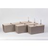 Samozavlažovací truhlík BERBERIS 60 cm taupe + slonová kost