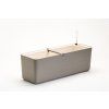Samozavlažovací truhlík BERBERIS 60 cm taupe + slonová kost