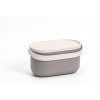 Nádoba na bioodpad Plastia – taupe + slonová kost